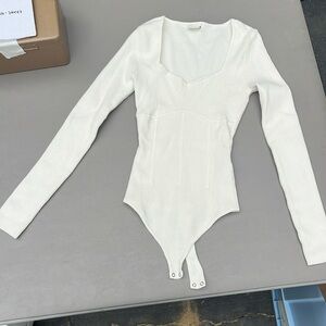 Abercrombie ribbed long sleeve jumpsuit